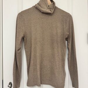 J. Crew Factory Tissue Turtleneck Tan S